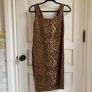 Vintage leopard print dress